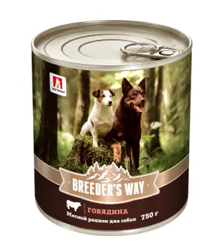 Зоогурман Breeder's Way консервы для взрослых собак с индейкой
