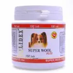 Polidex wuper wool plus мультивитаминный комплекс для собак для шерсти, кожи, когтей и профилактика дерматитов