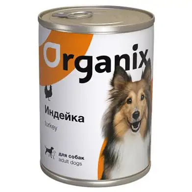 Organix консервы с индейкой для взрослых собак (банка)